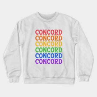 CONCORD COLORFUL TRAVEL CITY Crewneck Sweatshirt